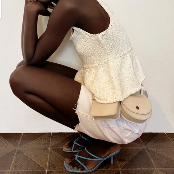 Zara leather belt with coin bag main image 13